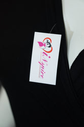 Bodycon V Neck Black